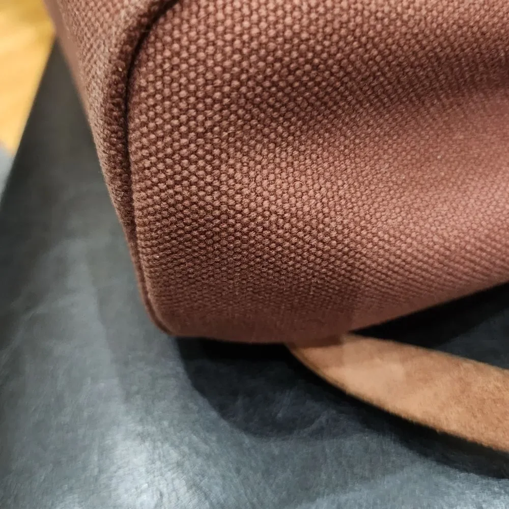 Hermes Herbag Backpack 2 Bags In 1 Brown Canvas And Leather Backpack/Handbag